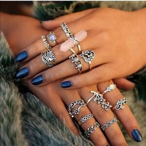 Mystery Bag Of 5 Stackable Knuckle Rings (+free Gift 💝)